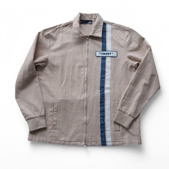 LOST Enterprises Goodtime Retro Style Warehouse Cotton Jacket Beige Men's XL - Picture 1 of 8